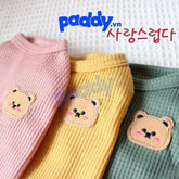 Áo Cho Chó Mèo Hình Gấu Màu Pastel - Paddy Pet Shop